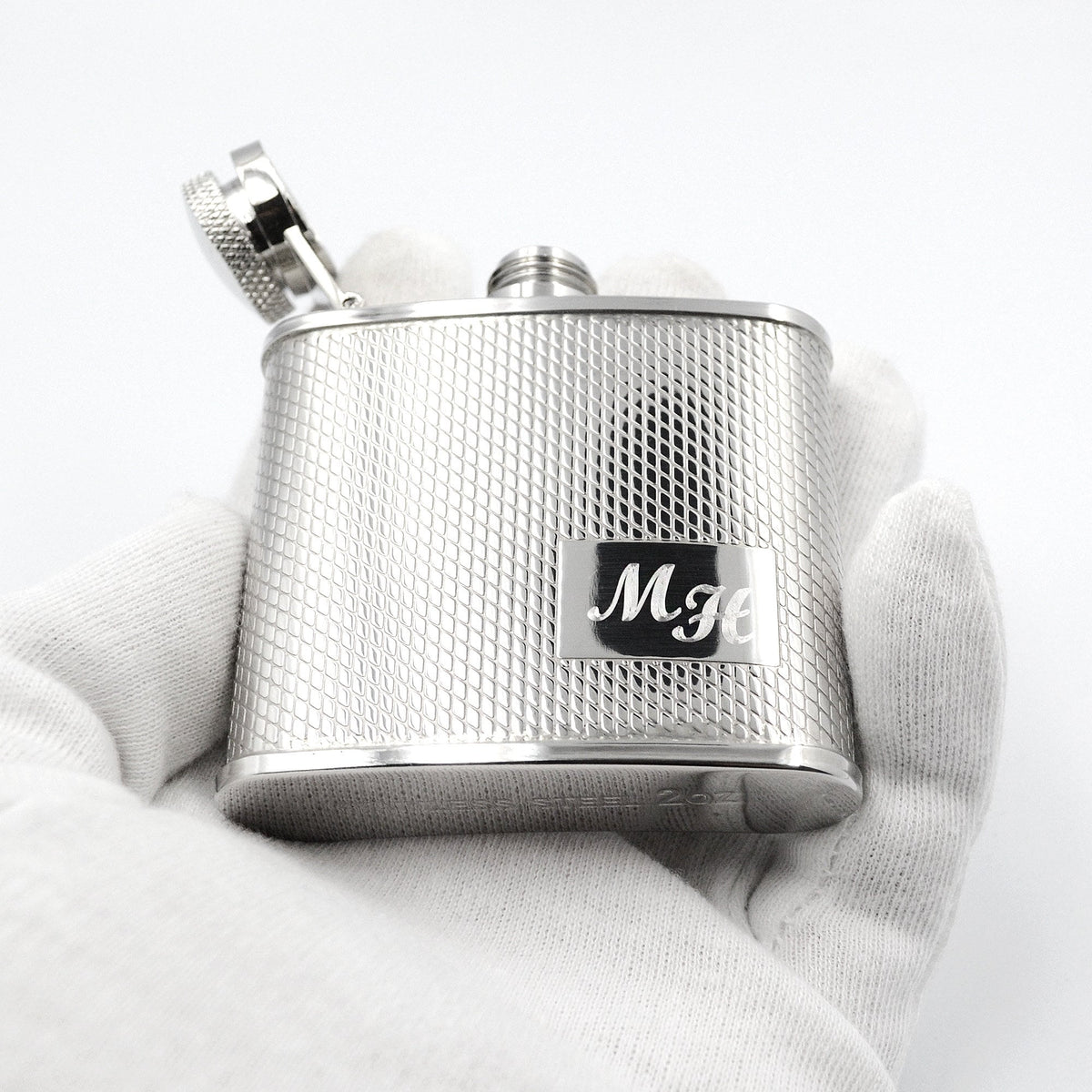 Flachmann mit Gravur der Initialien Geschenk personalisiert Geschenkidee Trauzeuge Flachmann Monogramm bester Papa Flachmann Initiale