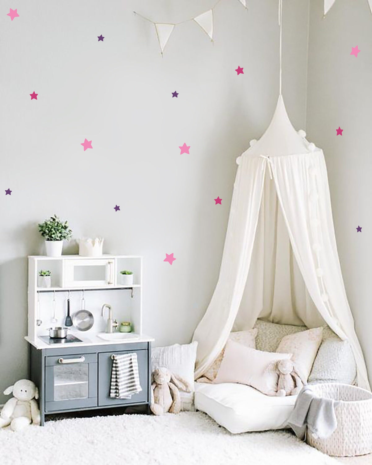 Wandtattoo Satz STERNE in Farbkombination Wall sticker DIY Decoration
