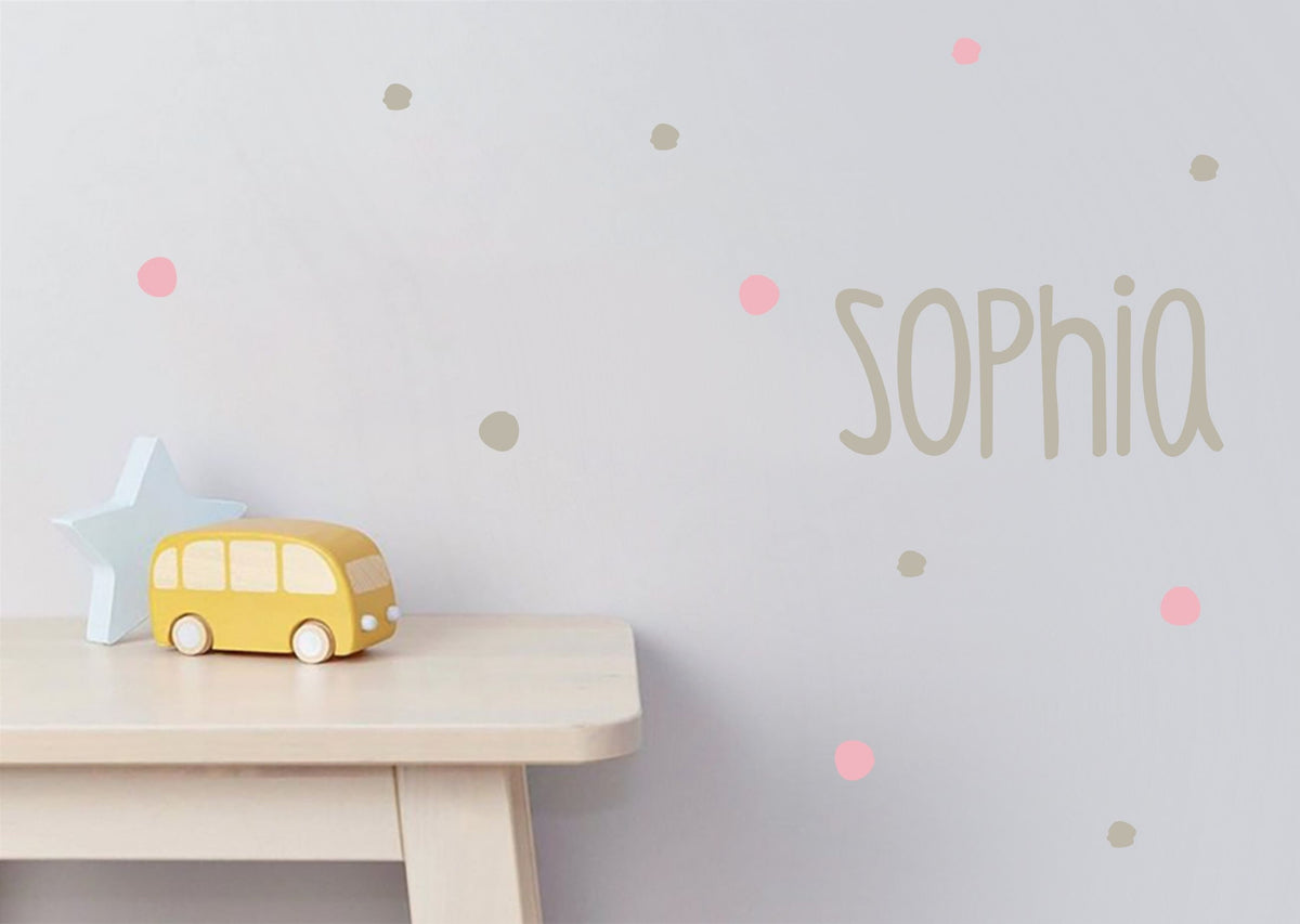 Wandtattoo Namenaufkleber Folienaufkleber Wall sticker Your name here DIY Decoration