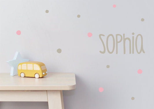 Wandtattoo Namenaufkleber Folienaufkleber Wall sticker Your name here DIY Decoration