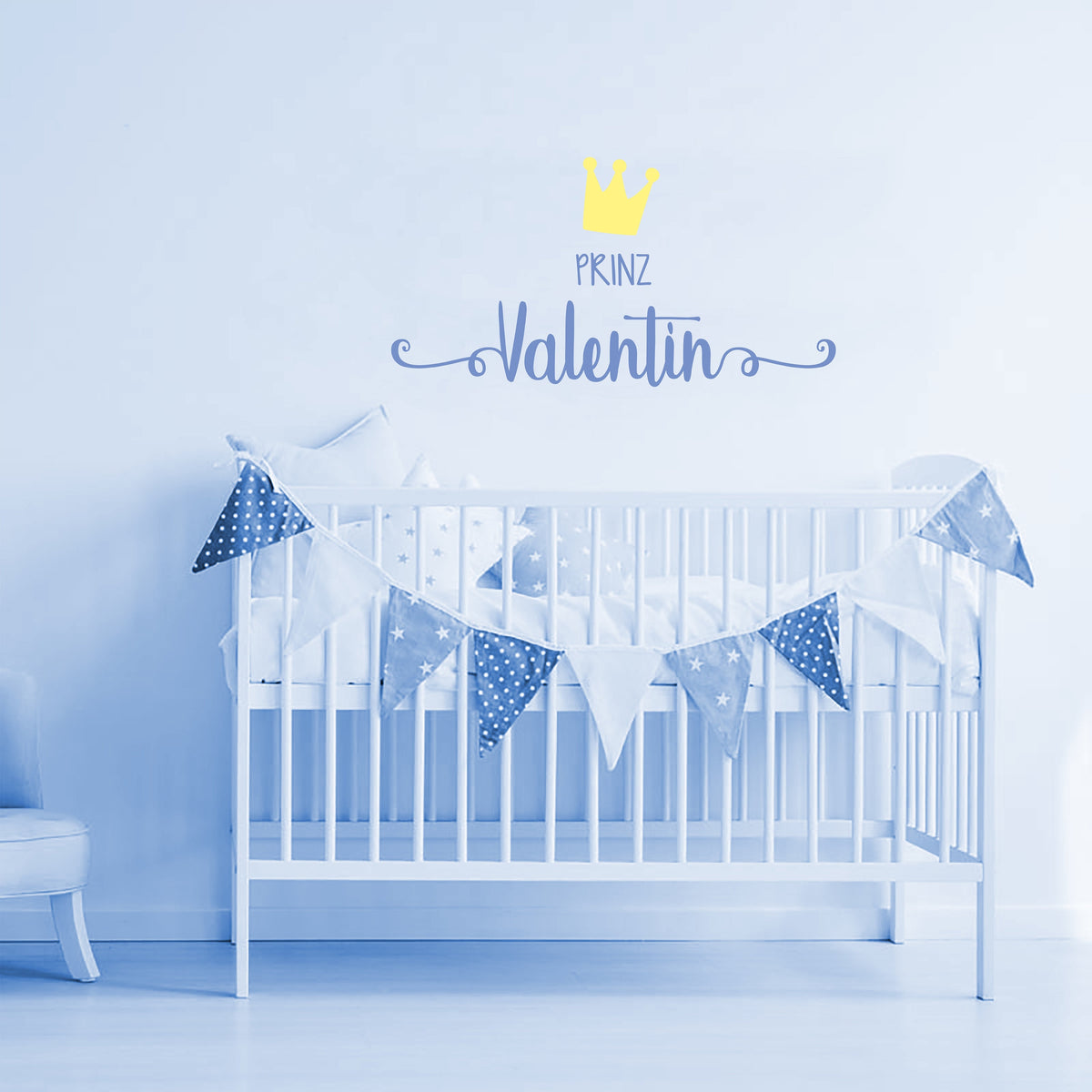 Wandtattoo Babyname Folienaufkleber Wall sticker
