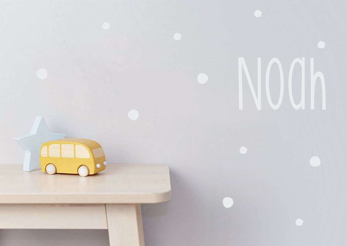 Wandtattoo Namenaufkleber Folienaufkleber Wall sticker Your name here DIY Decoration