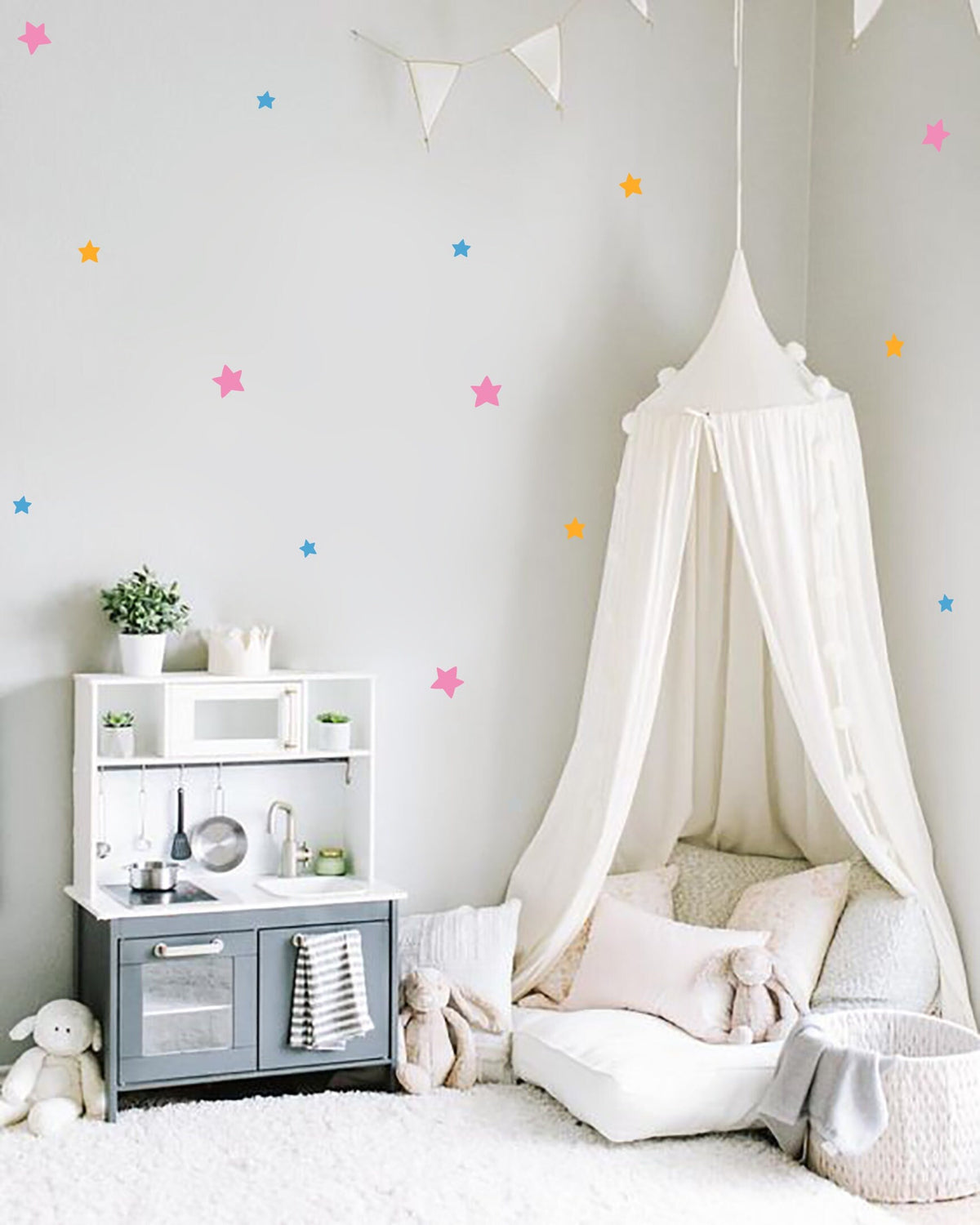 Wandtattoo Satz STERNE in Farbkombination Wall sticker DIY Decoration