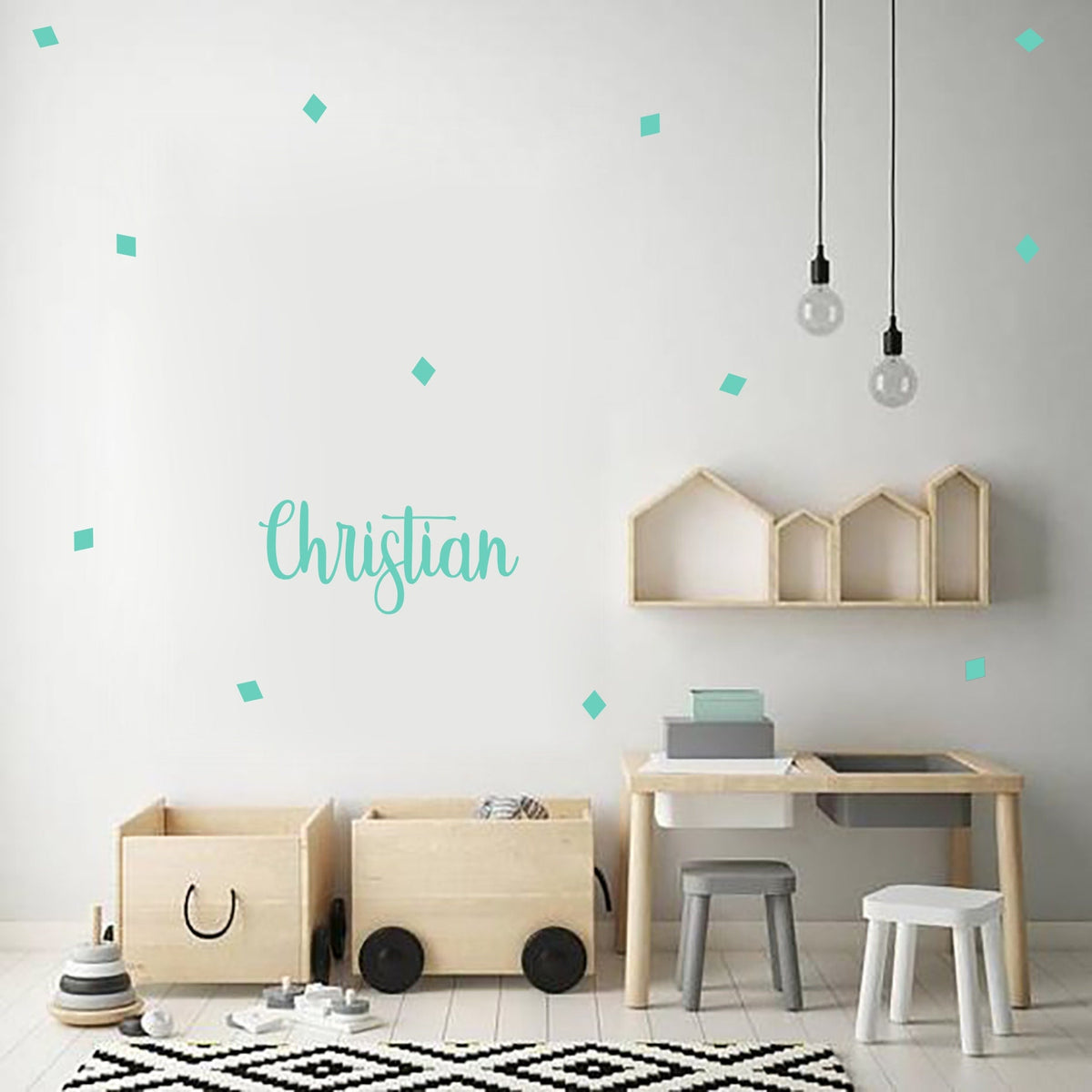 Wandtattoo Namensaufkleber Kinderzimmer Wall sticker Your name here