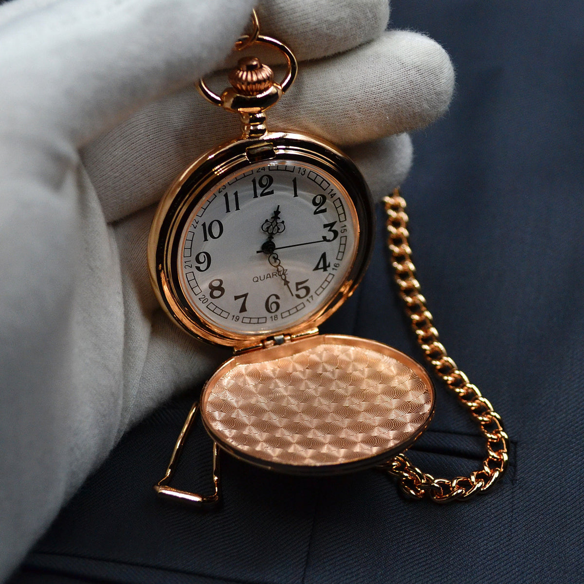 Taschenuhr mit Gravur Uhr personalisiert zur Taufe Geschenk Trauzeugin Hochzeit Trauzeuge Geschenkidee Taufe Kommunion