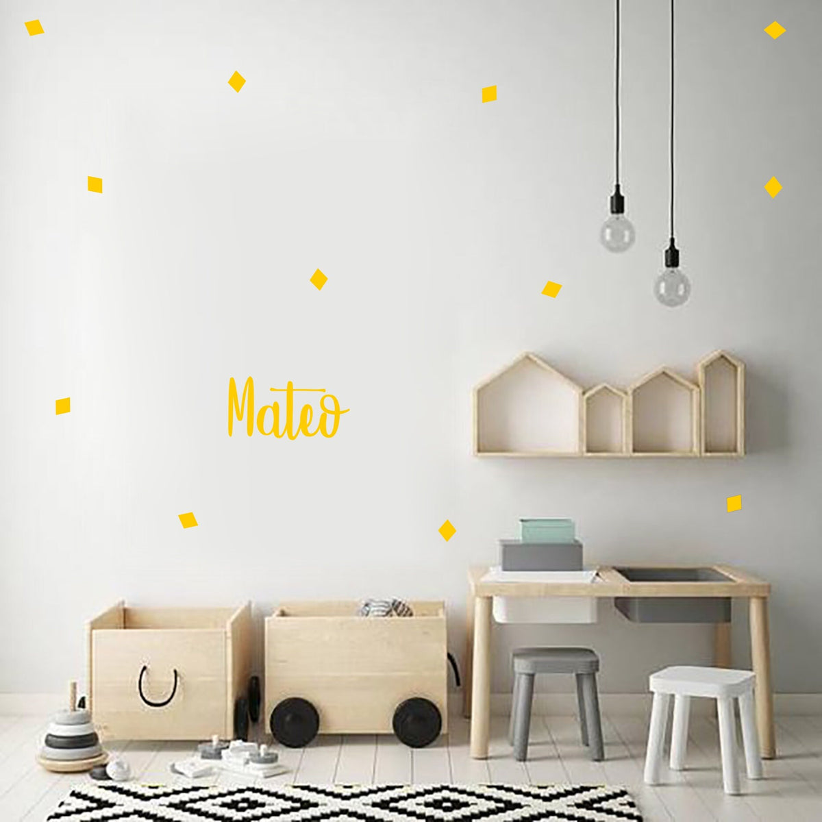 Wandtattoo Namensaufkleber Kinderzimmer Wall sticker Your name here