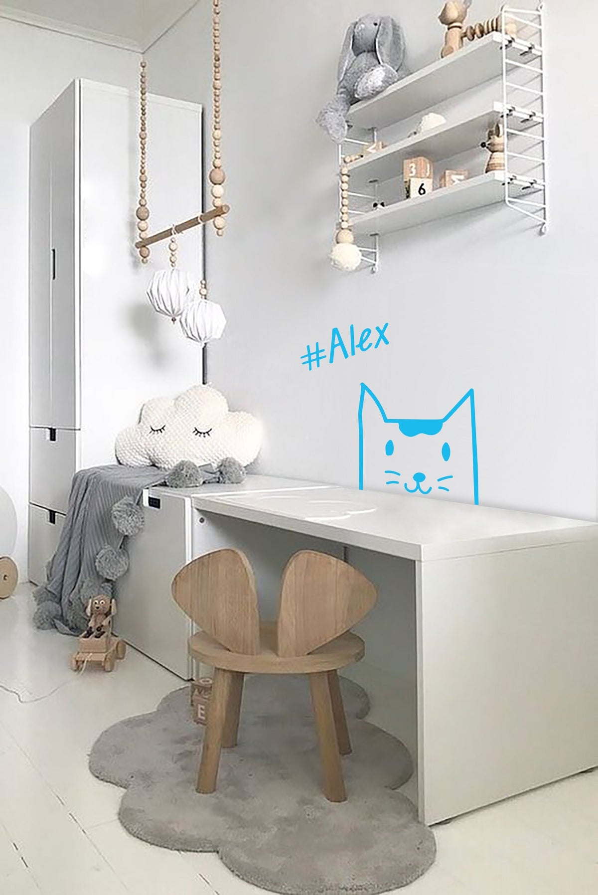 Wandtattoo Wunschname Kinderzimmerdeco Wall sticker Your name here