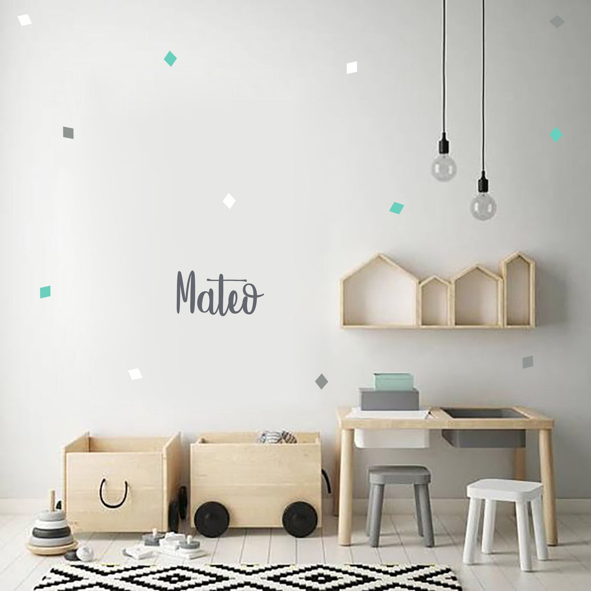 Wandtattoo Namensaufkleber Kinderzimmer Wall sticker Your name here