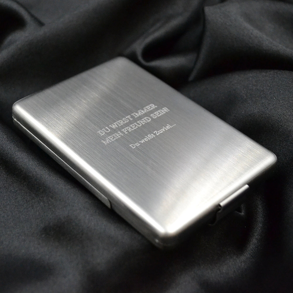 Visitenkartenetui mit Gravur Zigarettenetui Visitenkartenbox Wunschgravur Visitenkartenbox personalisiert