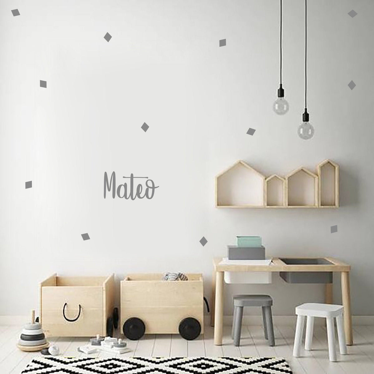 Wandtattoo Namensaufkleber Kinderzimmer Wall sticker Your name here