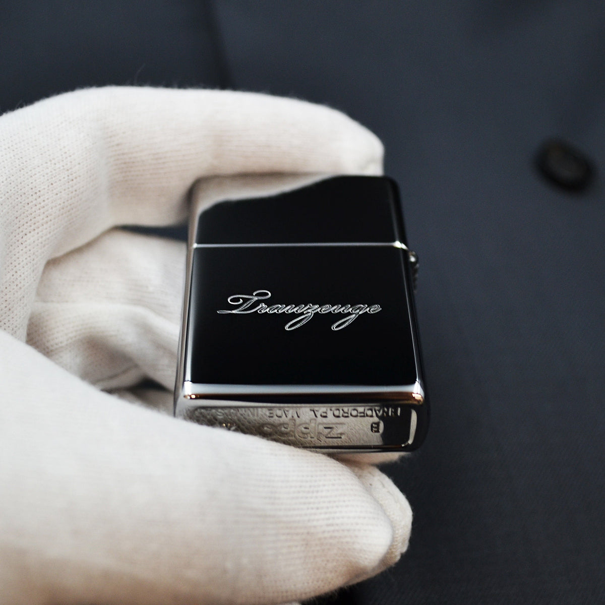 Zippo mit Gravur Monogramm Sturmfeuerzeug personalisiert Geschenkidee Raucher Benzinfeuerzeug Geschenk Trauzeuge Hochzeit Geburtstag Poliert