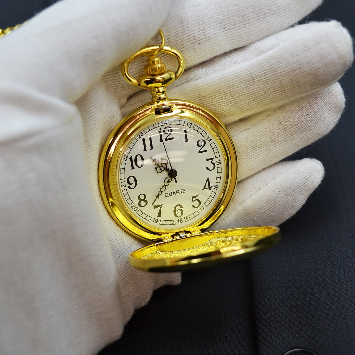Taschenuhr mit Gravur Uhr mit Wunschgravur Geschenk zur Taufe Geschenkidee Geburtstag Taschenuhr Trauzeuge Hochzeit bester Papa