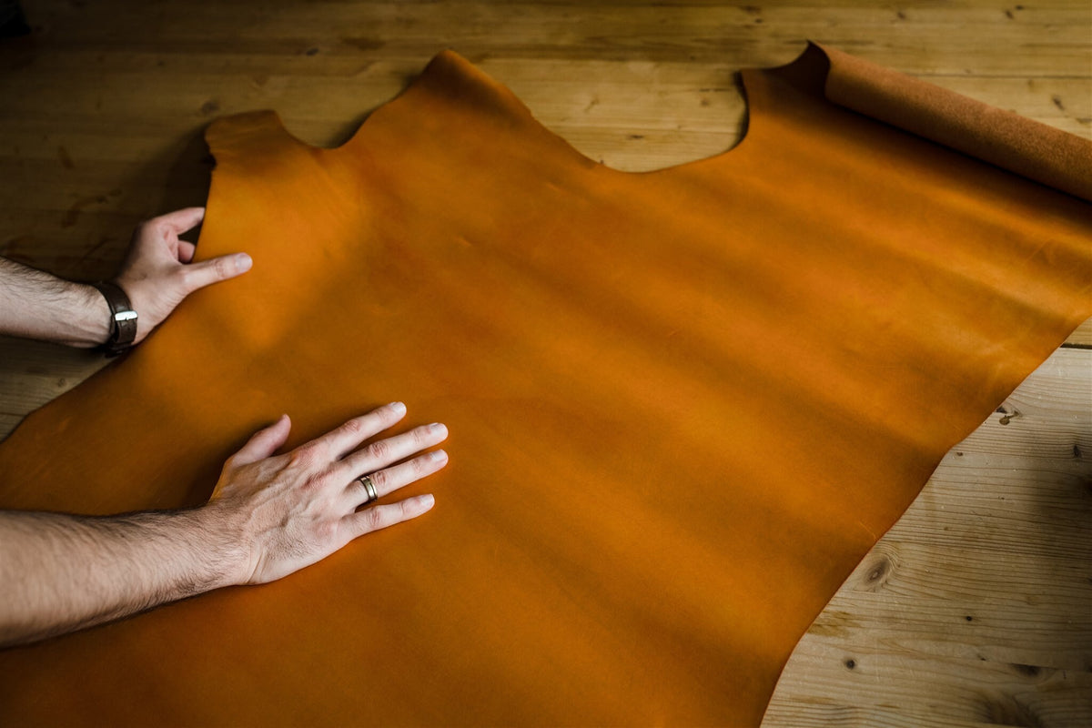 Geldbörse Damen Leder ORIGAMI-Technik Purpurrot F03