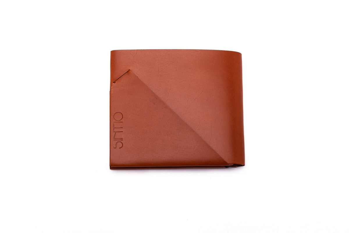 Geldbörse Herren Leder ORIGAMI-Technik Marone M01