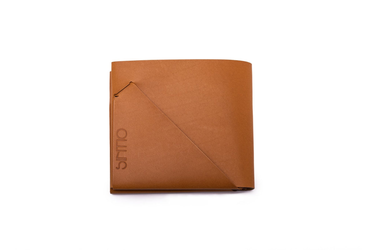 Geldbörse Herren Leder ORIGAMI-Technik Marone M01