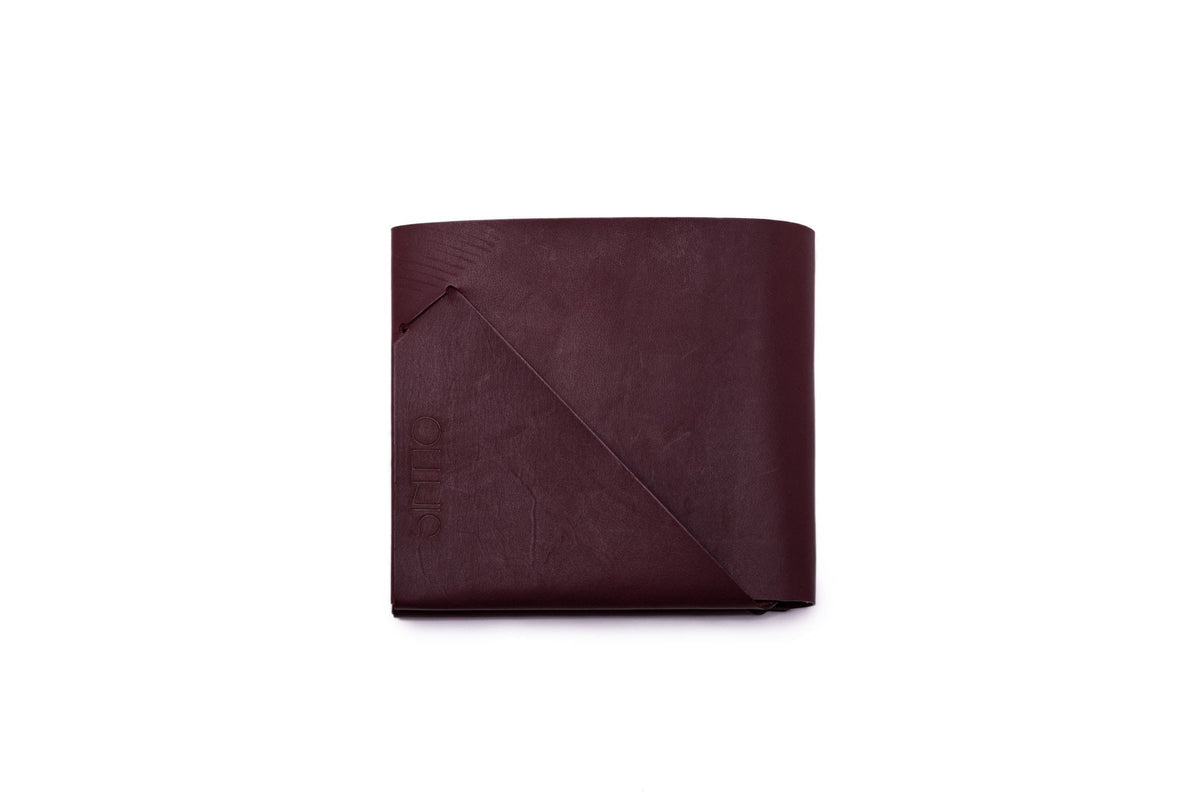 Geldbörse Herren Leder ORIGAMI-Technik Marone M01