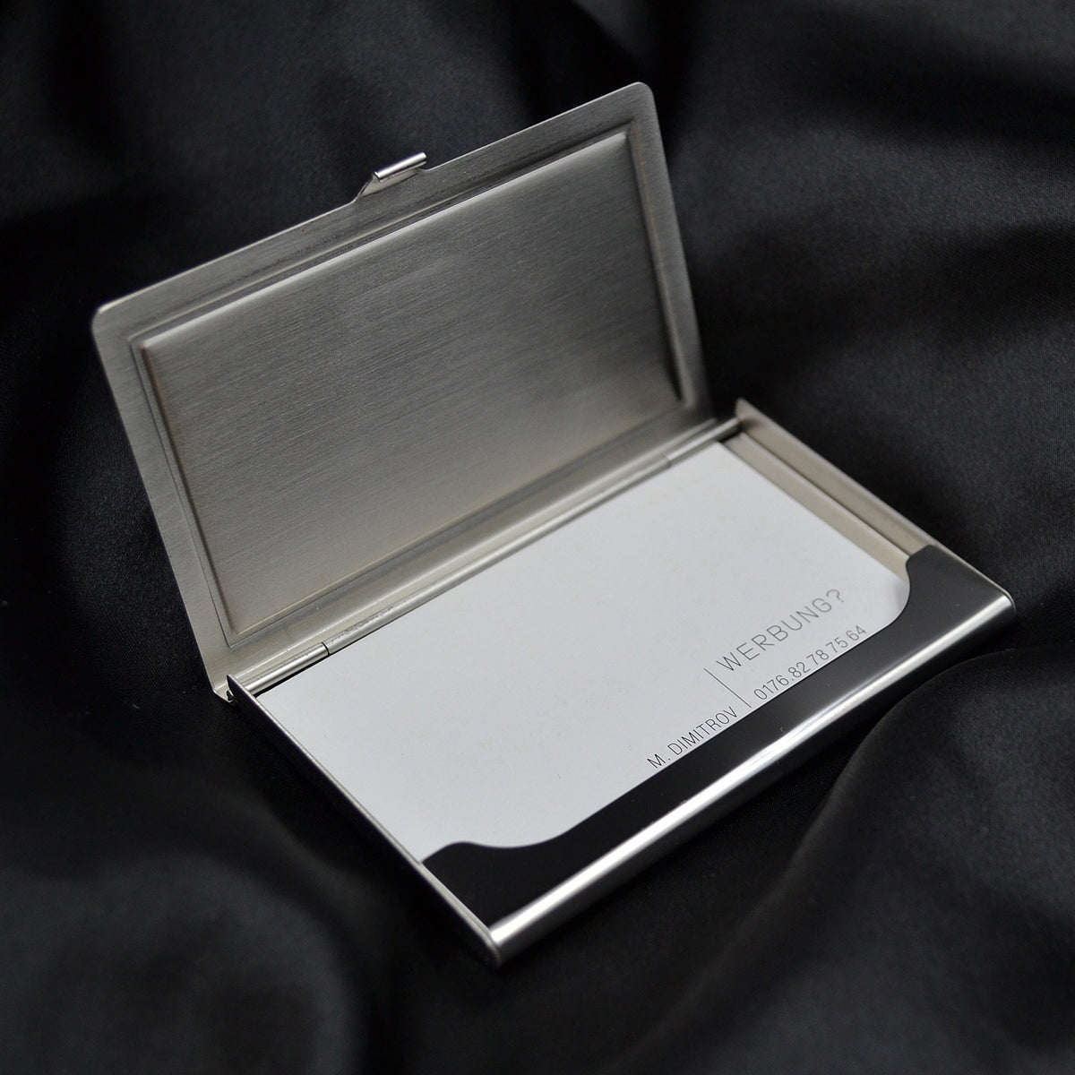 Visitenkartenetui mit Gravur Visitenkartenbox ersonalisiert Geschenkidee Brautjungfer Geschenk beste Freundin