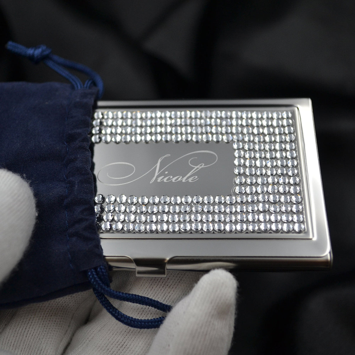 Visitenkartenetui mit Gravur Visitenkartenbox ersonalisiert Geschenkidee Brautjungfer Geschenk beste Freundin