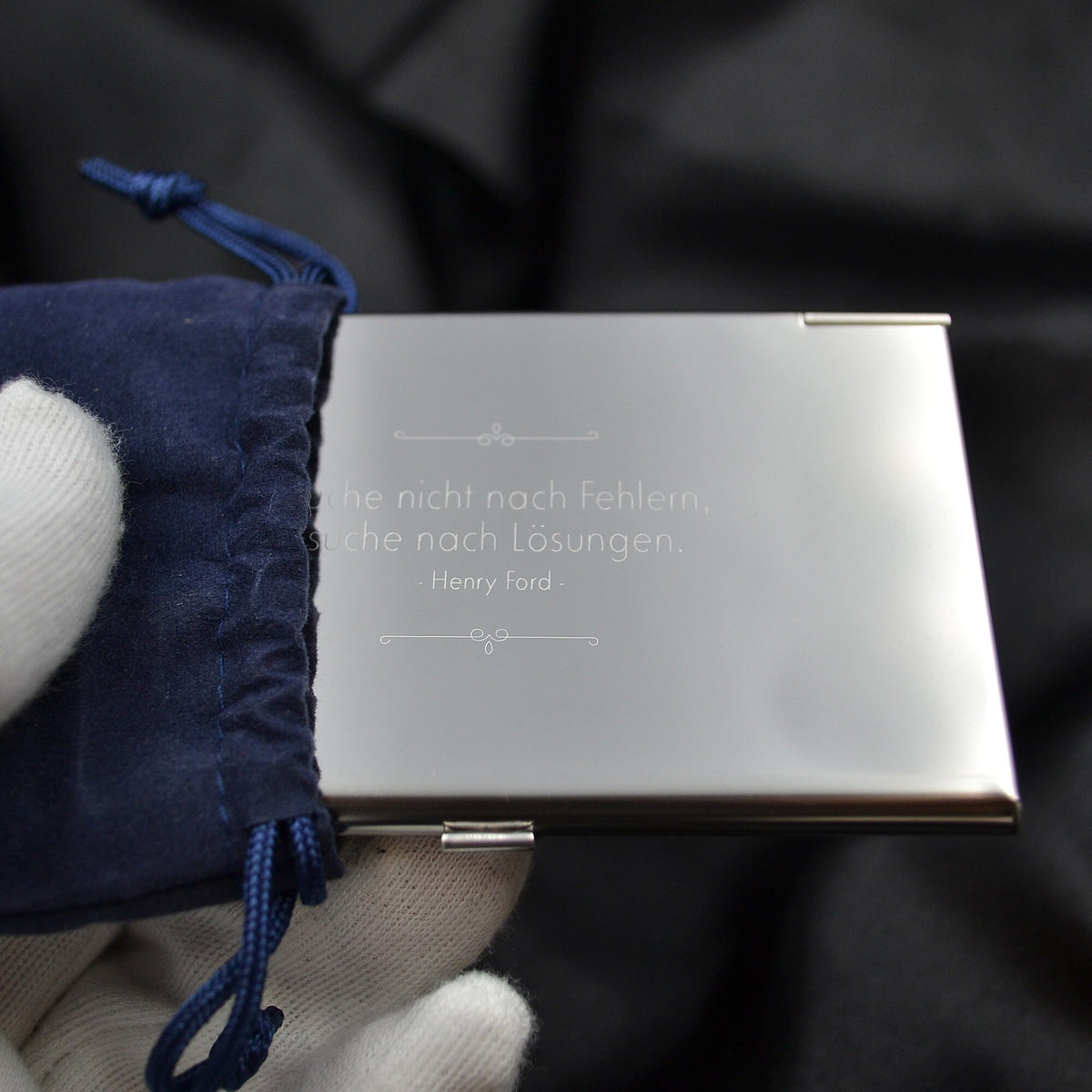 Visitenkartenetui mit Gravur Visitenkartenbox ersonalisiert Geschenkidee Brautjungfer Geschenk beste Freundin