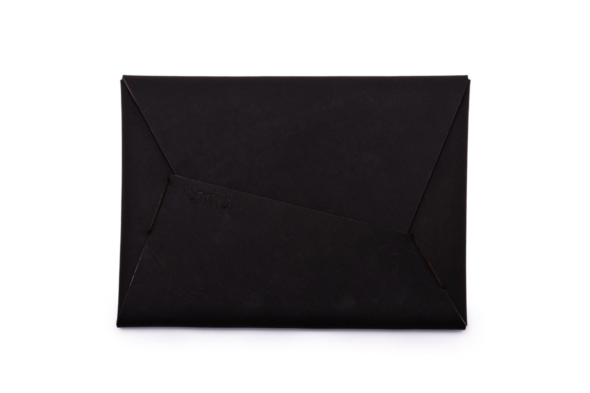 Clutch Geldbörse Damen ORIGAMI-Technik Dunkelgrün K01