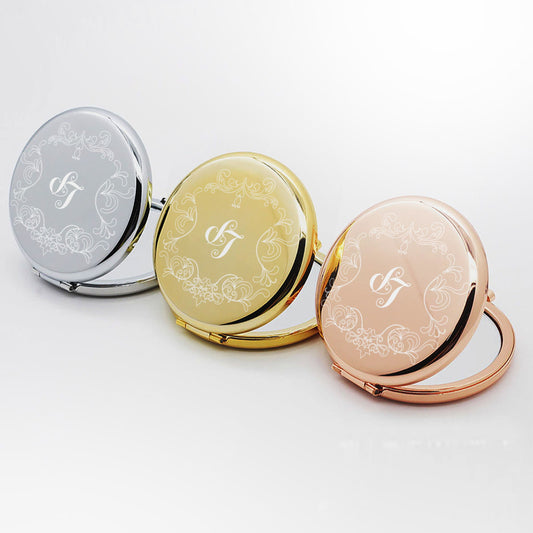 Handspiegel mit Gravur Hanspiegel personalisiert Geschenkidee Brautjungfer Geschenk zur Verlobung Kommunion Taufe Brautmama