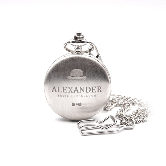 Taschenuhr mit Gravur Uhr mit Wunschgravur Geschenk Bräutigam Taschenuhr zur Kommunion Geschenkidee Gebutrstag Uhr Hochzeit Trauzeuge