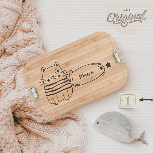 Brotdose mit Gravur Lunchbox Brotdose personalisiert Brotdose Kinder Vesperdose personalisiert Edelstahl Brotdose Einschulung