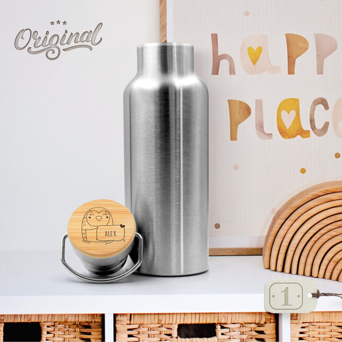 Trinkflasche personalisiert Wasserflasche Kinder Geschenk Schulanfang Wasserflasche Schule Trinkflasche Edelstahl Einschulung