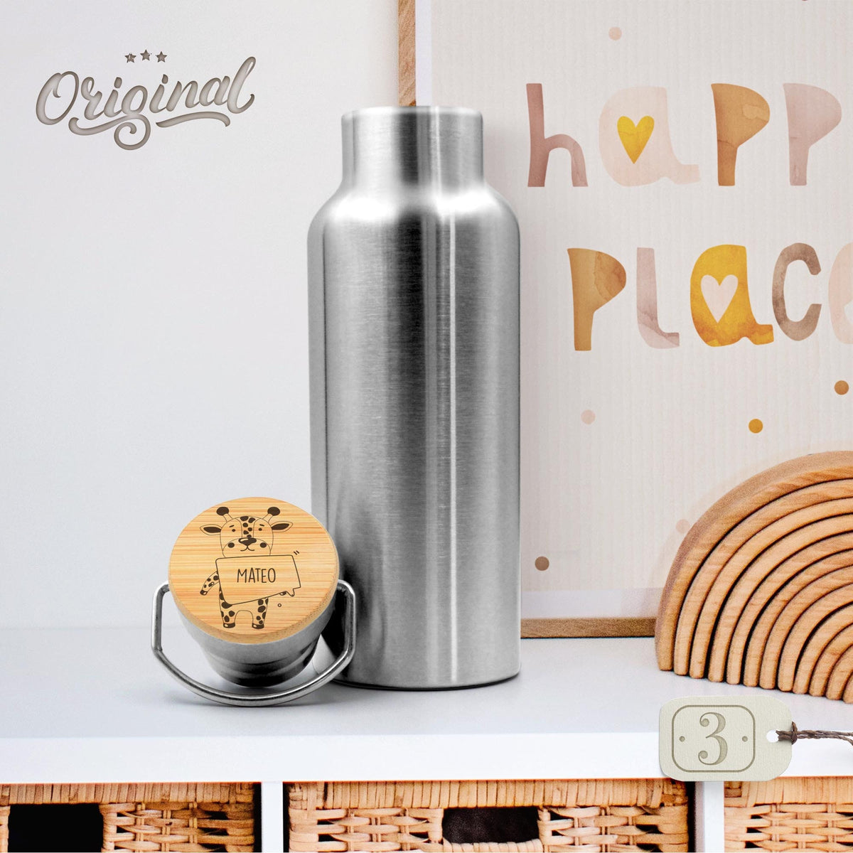 Trinkflasche personalisiert Wasserflasche Kinder Geschenk Schulanfang Wasserflasche Schule Trinkflasche Edelstahl Einschulung