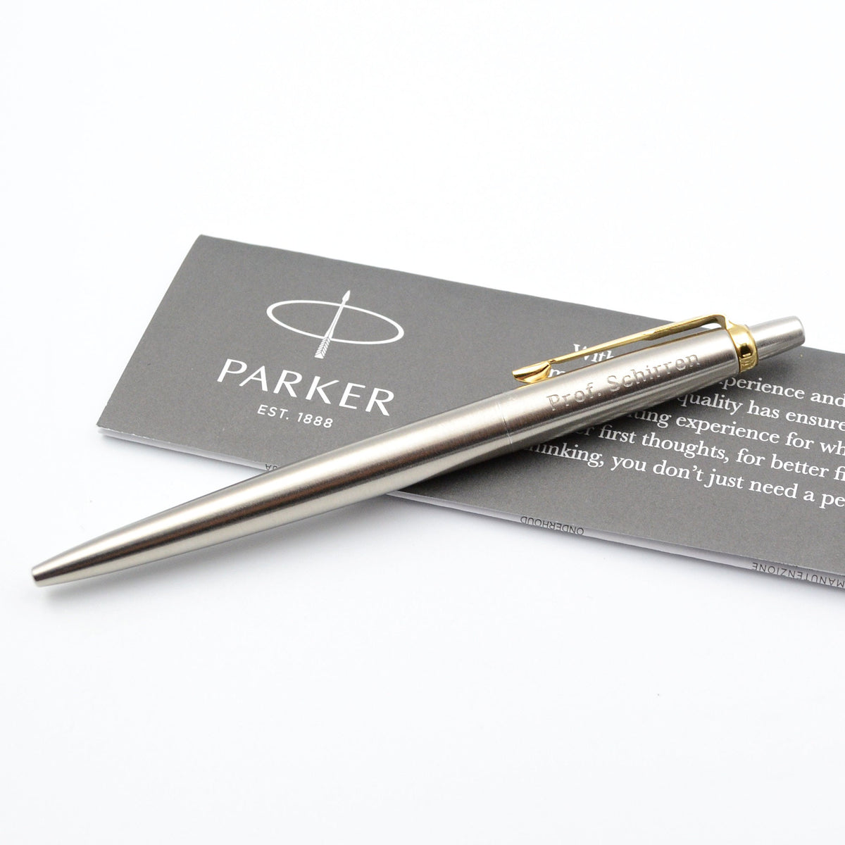 Parker mit Gravur inkl. Geschenkbox Kugelschreiber personalisiert Geschenk mit Wunschgravur Geschenkidee Rechtsanwalt Stift graviert