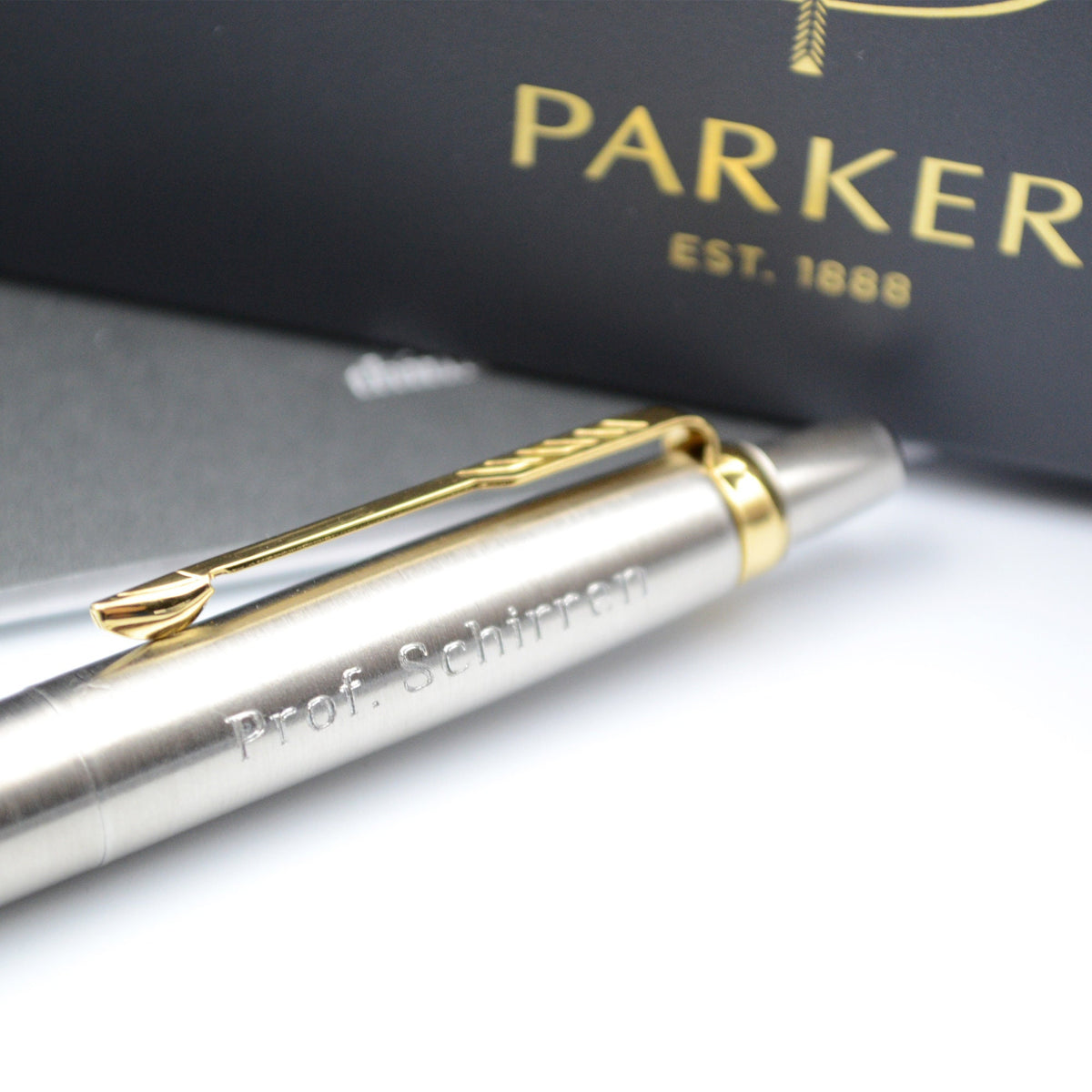 Parker mit Gravur inkl. Geschenkbox Kugelschreiber personalisiert Geschenk mit Wunschgravur Geschenkidee Rechtsanwalt Stift graviert
