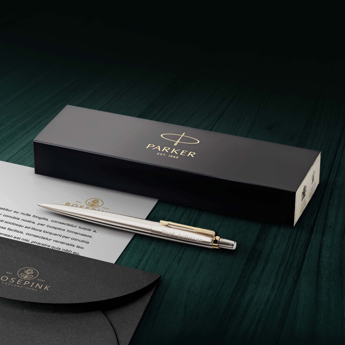 Parker mit Gravur inkl. Geschenkbox Kugelschreiber personalisiert Geschenk mit Wunschgravur Geschenkidee Rechtsanwalt Stift graviert