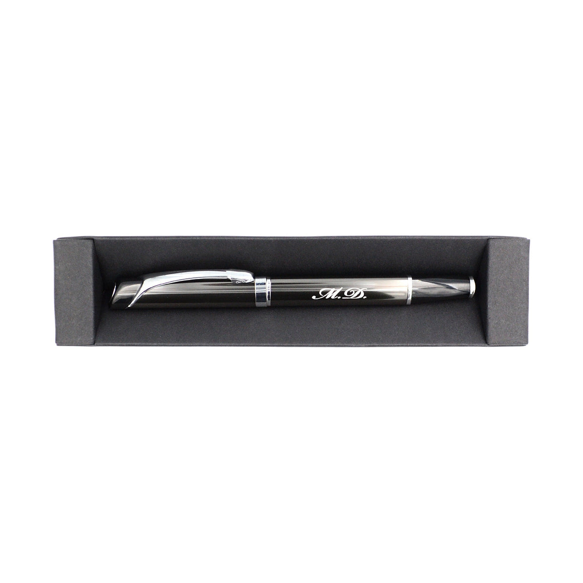 Kugelschreiber mit Monogramm Kuli dreieckig Tintenroller Wunschgravur Geschenk Arzt Geschenkidee Abitur Stift mit Lasergravur