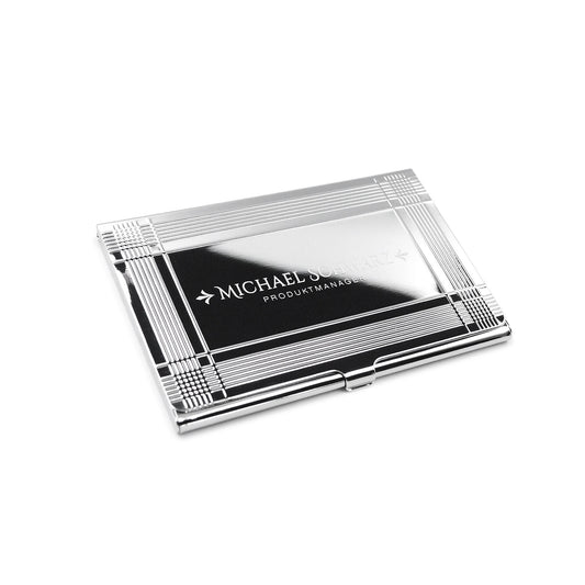 Visitenkartenetui Gravur Visitenkartenbox personalisiert Geschenk Makler Geschenkidee Business Visitenkartenetui Wunschgravur Namensgravur