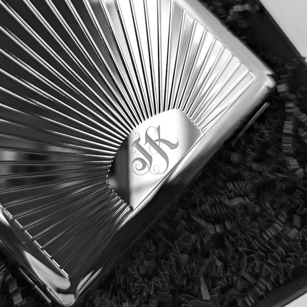Zigarettenetui mit Gravur Zigarettenbox personalisiert Motiv Sonne