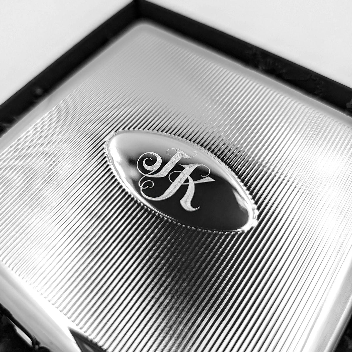 Zigarettenetui mit Gravur Zigarettenbox personalisiert Motiv Ellipse