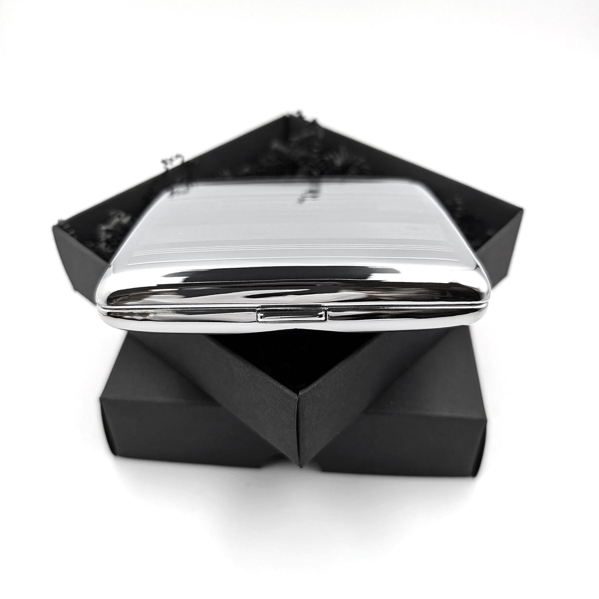 Zigarettenetui mit Gravur Zigarettenbox personalisiert Motiv Streifen