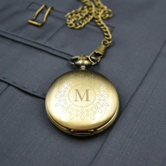 Taschenuhr mit Gravur Uhr Geschenk zur Taufe Komunion Hochzeit Geschenk Trauzeuge Brautjungfer
