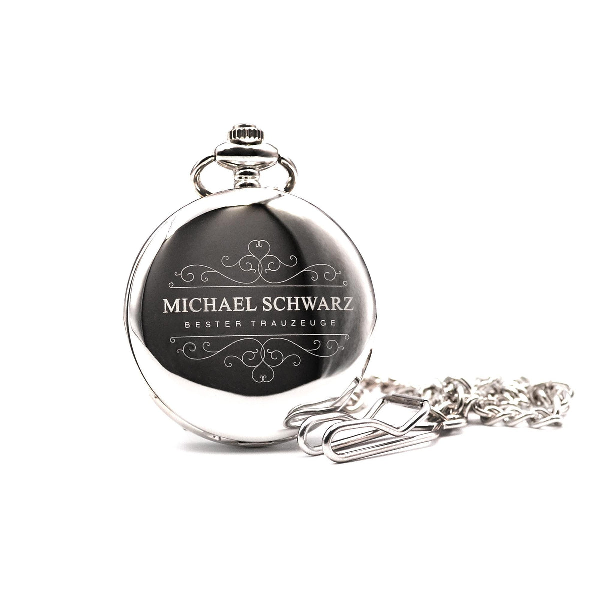 Taschenuhr mit Gravur zum Geburtstag Taschenuhr pesonalisiert Uhr Wunschgravur zur Taufe Kommunion Hochzeit Trauzeuge Geschenkidee Bräutigam