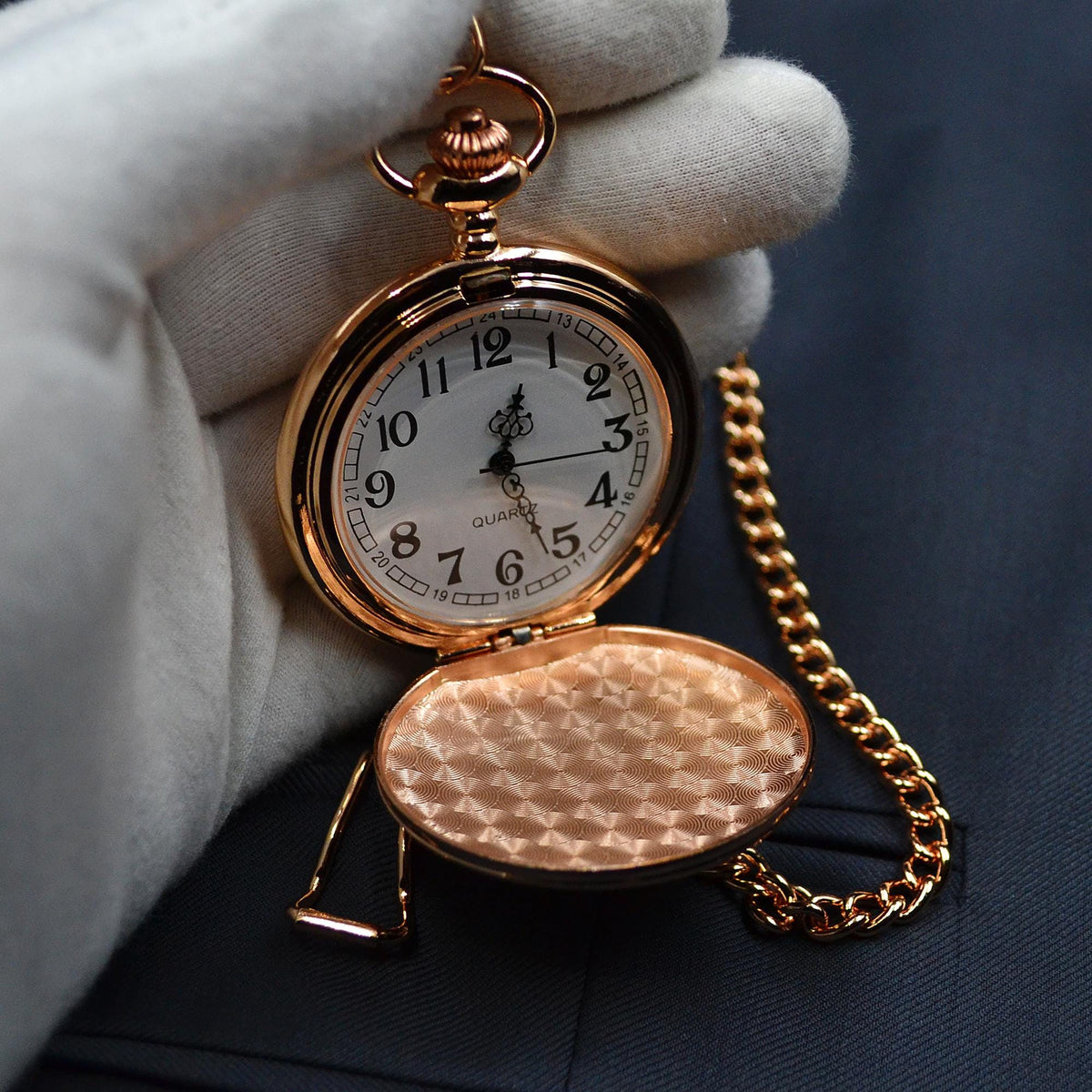 Taschenuhr mit Gravur Uhr mit Initialen Taschenuhr personalisiert Geschenkidee Taufe Kommunion Hochzeit Trauzeugin Brautjungfer Trauzeuge
