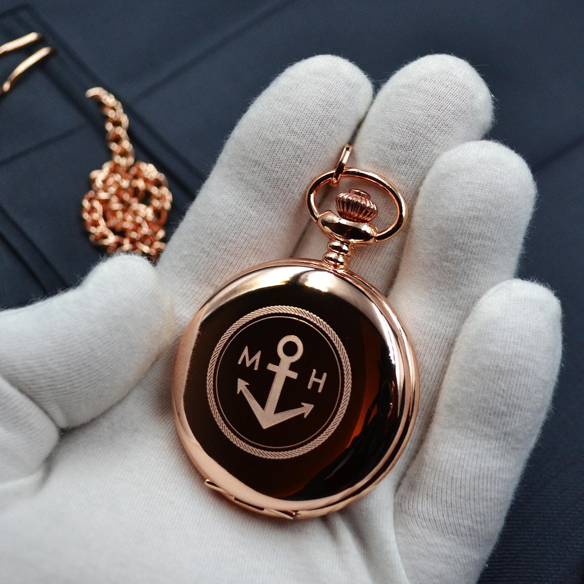 Taschenuhr mit Gravur Uhr mit Initialen Taschenuhr personalisiert Geschenkidee Taufe Kommunion Hochzeit Trauzeugin Brautjungfer Trauzeuge