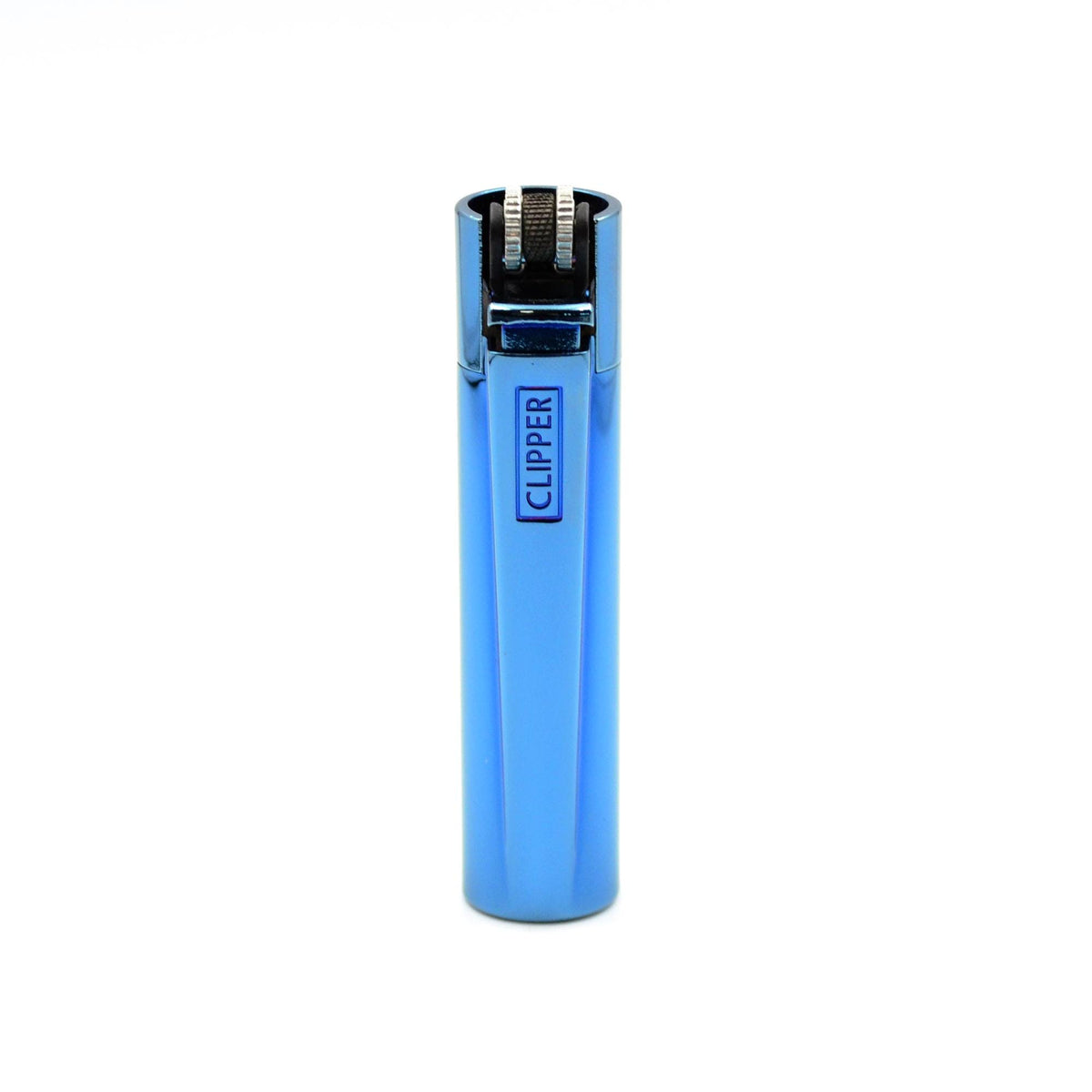 Clipper mit Gravur Farbe Blau glänzend Feuerzeug personalisiert
