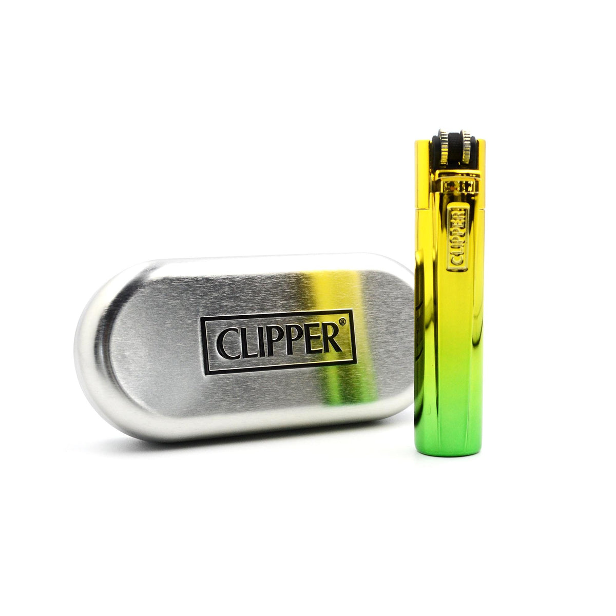 Clipper mit Gravur Green Gradient